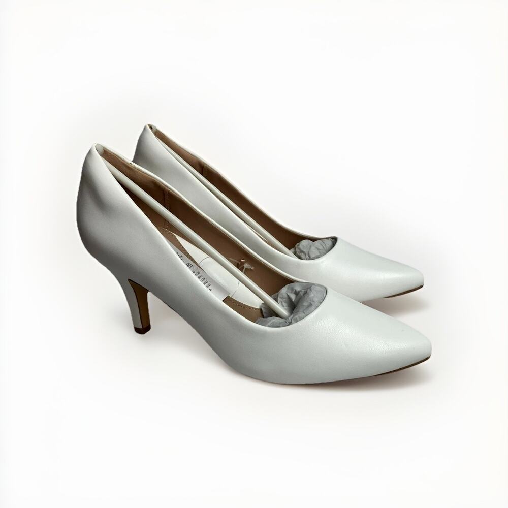 New in Box Coasis Women’s White 3" Stilettos Pointed Toe Pump Heels Size 6.5 NIB